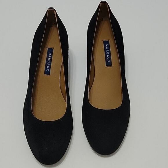 Margaux The Heel In Black Italian Suede - Picture 1 of 12